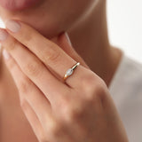 14K Marquise Diamond in Halo Setting Ring Ferkos Fine Jewelry