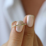 14K Pyramid Diamond Eternity Ring Ferkos Fine Jewelry