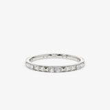 14K Pyramid Diamond Eternity Ring Ferkos Fine Jewelry