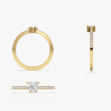 14k Heart-Shaped Diamond Ring Ferkos Fine Jewelry