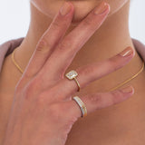 14k Pave Diamond Bar Ring Ferkos Fine Jewelry