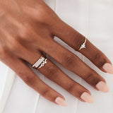 14k Pave Diamond Bar Ring Ferkos Fine Jewelry