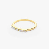 14k Pave Diamond Bar Ring Ferkos Fine Jewelry