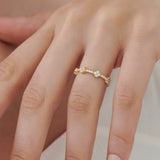 14k Full Eternity Clover Diamond Ring Ferkos Fine Jewelry