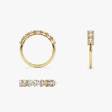 14k Heart Shape Horizontal Prong Setting Diamond Ring Ferkos Fine Jewelry