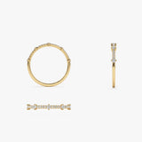 14k Dainty Stacking Diamond Wedding Band Ferkos Fine Jewelry