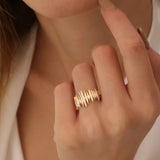 14k Unique Diamond Spike Ring Ferkos Fine Jewelry