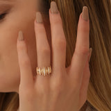 14k Unique Diamond Spike Ring Ferkos Fine Jewelry