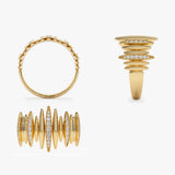 14k Unique Diamond Spike Ring Ferkos Fine Jewelry