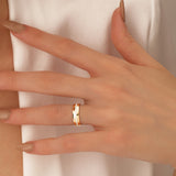 14k 5MM Wide Full Eternity Diamond Ring Ferkos Fine Jewelry