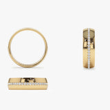 14k 5MM Wide Full Eternity Diamond Ring Ferkos Fine Jewelry