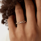 14K Infinity Diamond Eternity Ring Ferkos Fine Jewelry
