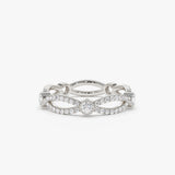 14K Infinity Diamond Eternity Ring Ferkos Fine Jewelry