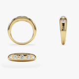 14k Dome Chunky Statement Diamond Ring Ferkos Fine Jewelry