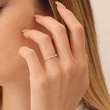 14k 4 Prong Petite Natural Diamond Ring Ferkos Fine Jewelry