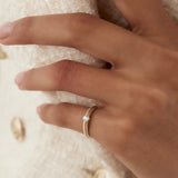 14k Gold Ribbed Gold Solitaire Diamond Ring Ferkos Fine Jewelry