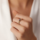 14k Marquise Shape Amethyst Beveled Ring Ferkos Fine Jewelry