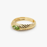 14k Marquise Shape Peridot Beveled Ring Ferkos Fine Jewelry