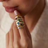 14k Heart Shape Ruby Beveled Ring Ferkos Fine Jewelry