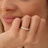 14k Round Diamond Mix Size Anniversary Ring Ferkos Fine Jewelry