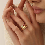 14k Flush Set Oval Ruby Dome Ring Ferkos Fine Jewelry