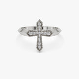14k Diamond Cross Ring Ferkos Fine Jewelry