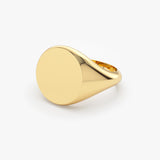 14k Gold Engravable Signet Ring Ferkos Fine Jewelry
