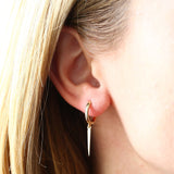 14K Gold Drop Single Spike Earrings Ferkos Fine Jewelry