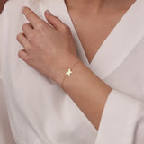 14K Gold Trendy Gold Butterfly Bracelet