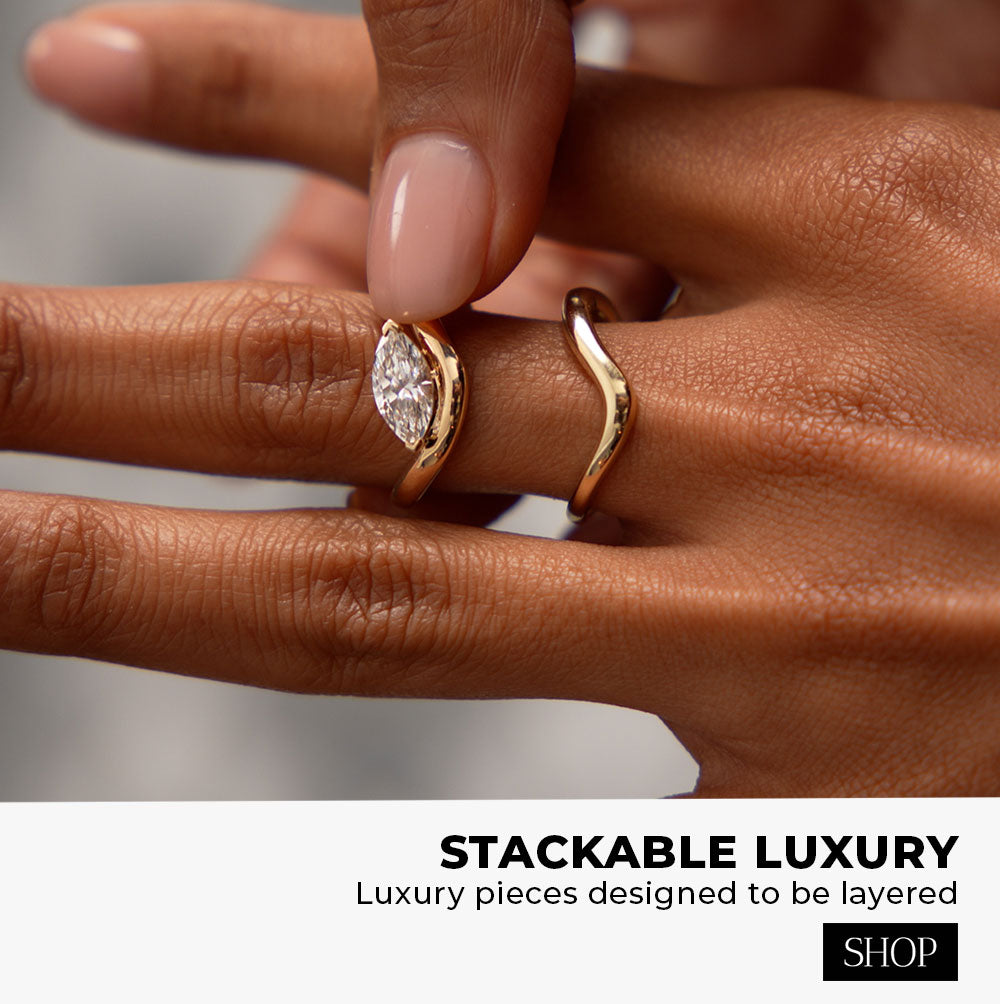 Stackable Lab Grown Diamond Rings
