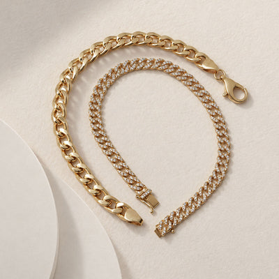 14K Gold and Diamond Bracelets Collection
