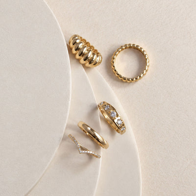 14K Gold Rings Collection