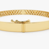 14k Flat Stackable Gold Bangle  Ferkos Fine Jewelry