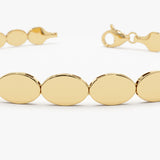 14k Gold Oval Link Stacking Bracelet  Ferkos Fine Jewelry