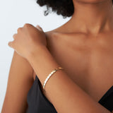 14k Gold Square Link Stacking Bracelet  Ferkos Fine Jewelry