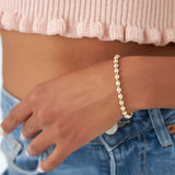 14K Gold 5 MM Bead Bracelet  Ferkos Fine Jewelry