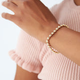 14K Gold 5 MM Bead Bracelet  Ferkos Fine Jewelry