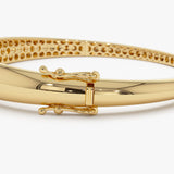 14K 7.5MM Classic Dome Gold Bangle Bracelet  Ferkos Fine Jewelry