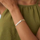 14K Gold 6.5MM Wide Round Link Bracelet Ferkos Fine Jewelry