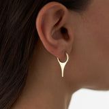 14k Solid Gold Mini Dagger Earrings  Ferkos Fine Jewelry