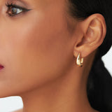 14k Gold Teardrop Hoop Earrings  Ferkos Fine Jewelry