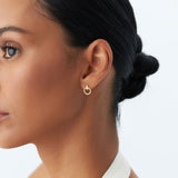 14k Dainty Circle Drop Earrings  Ferkos Fine Jewelry