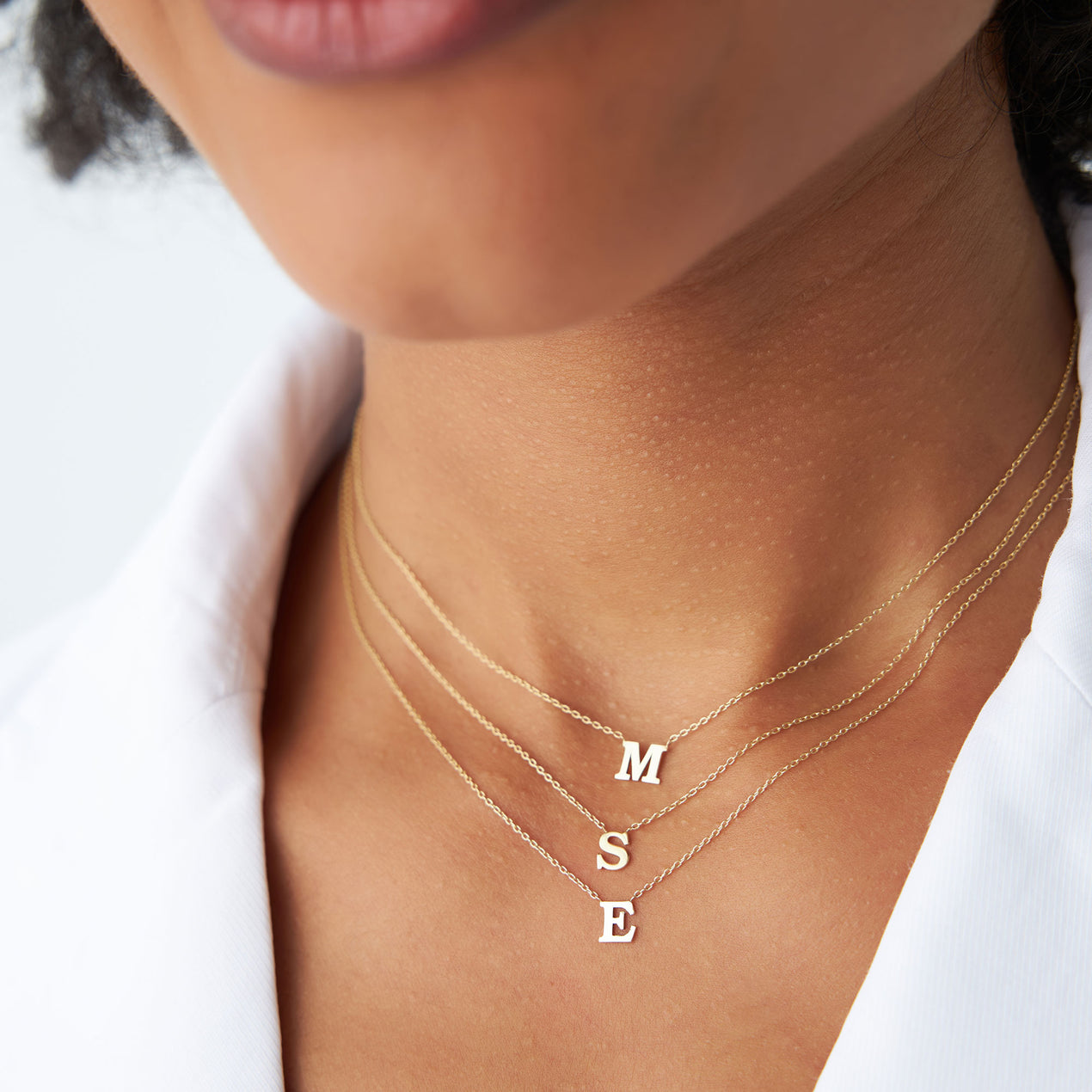 14K Gold Initial Necklace – Ferkos Fine Jewelry