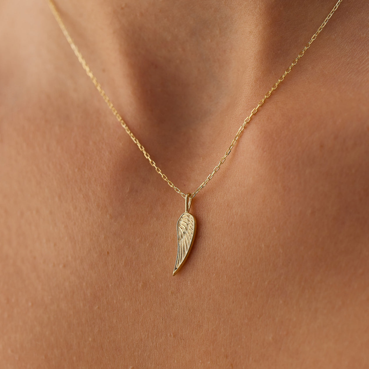 Diamond Angel Wing Necklace — EF Collection®