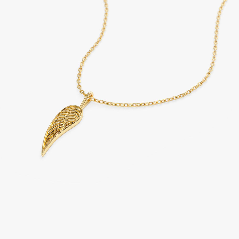 14K Angel Wings Pendant Necklace – Ferkos Fine Jewelry