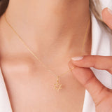 14K Plain Gold Star Of David Necklace  Ferkos Fine Jewelry