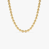 14K Gold 5 MM Bead Necklace 14k Gold Ferkos Fine Jewelry