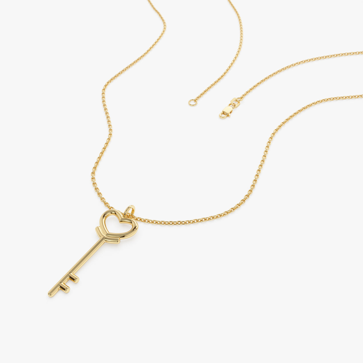 14K Heart Key Necklace – Ferkos Fine Jewelry