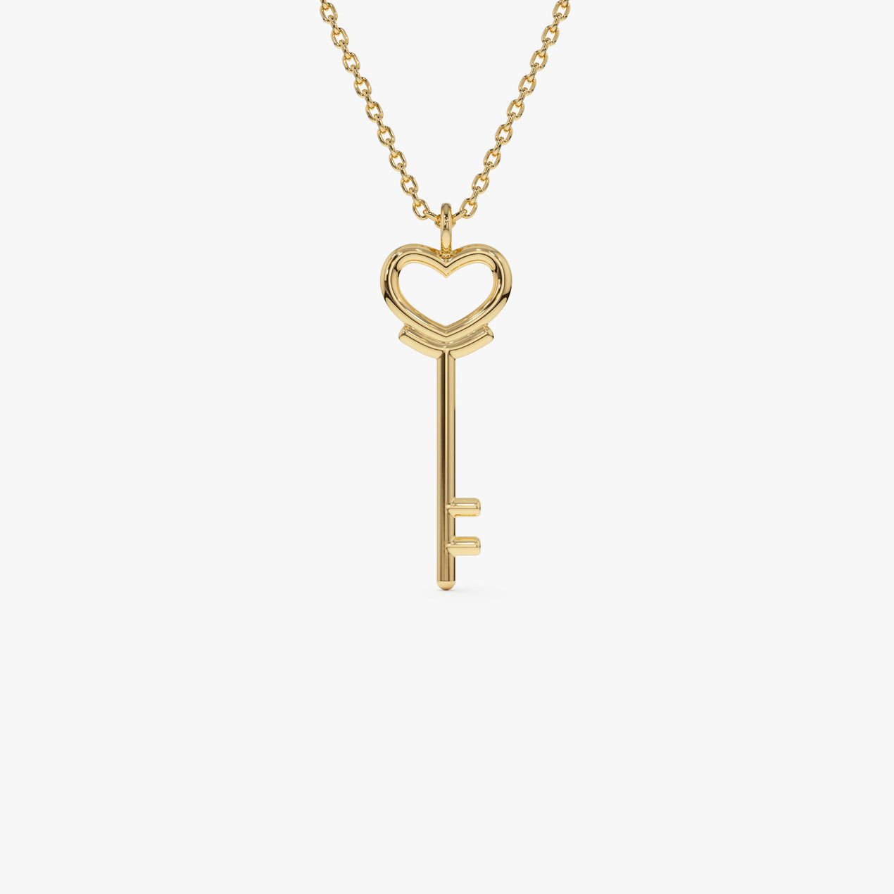14K Heart Key Necklace – Ferkos Fine Jewelry