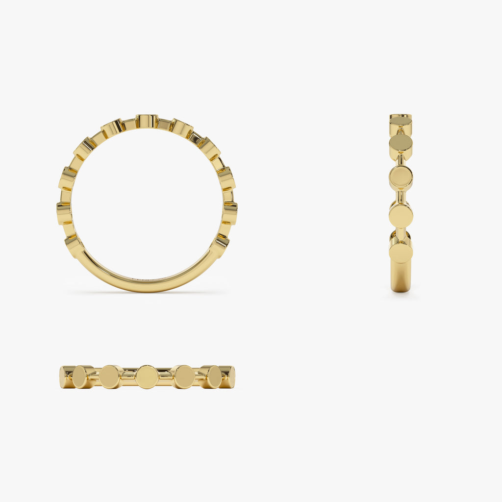 Small Round Rings 14K Tiny Round Stackable Ring For Women – Ferkos Fine Jewelry